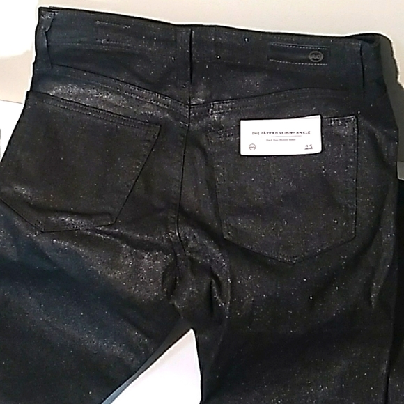 NWT AG FARRAH SKINNY ANKLE JEAN IN LUMINOUS GUNMETAL. A Must Have! - Picture 5 of 13